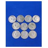 10 Mixed Clad Kennedy Half Dollars