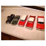 5 Metal Die Cast Cars