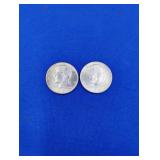 (2) 1964 Kennedy Half Dollars