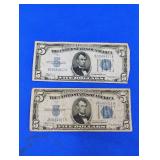 1934 and 1934A $5 Silver Certificates