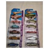 10 HW Showroom Hot Wheels Cars