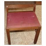 Antique Vanity Short back Wooden Chair