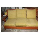 Vintage Paddle Arm Colonial Style Couch