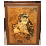 Vintage Framed Print "Screech Owl"