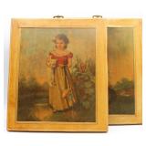 Vintage Litho Print Jane Freeman Chums +++