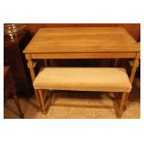 Vintage Table w\Bench that Fits into table Set up
