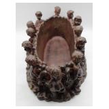 Vintage Carved Angel Flower Planter\Vase