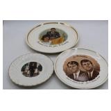 3 Vintage Plates 1-JFK & 1st Lady Jacqueline, ++++