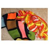 2 Vintage Hand made Afghans