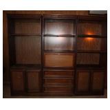 Vintage 3 Piece Bookshelf Unit