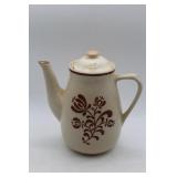 Vintage Pfaltzgraff Village Pattern Coffee Pot