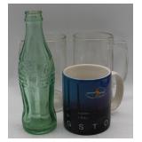 Vintage Coca-Cola Green bottle, 2-1992 Long John+