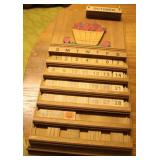 Vintage Wooden Calendar