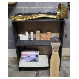 Black Wood Shelf & all Content including +++