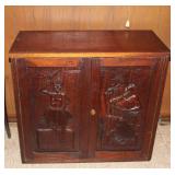 Antique Chinese 20th Century camphor wood Cabinet