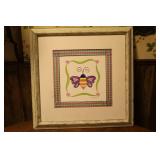 Vintage Signed Framed Art Print By Tania Schuppert