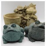 Ceramic Frog\Toad Garden Decor/Flower Pot