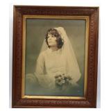 Vintage Framed Wedding Photograph