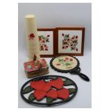 Vintage Nasco 1072 Strawberry Themed Glasses, +++