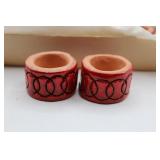 Vintage Resin/ceramic Napkin Rings