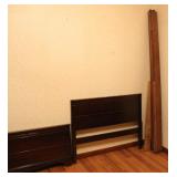 Vintage Full Size Head & Foot Board with Side Rais