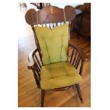 Vintage Wooden Rocking Chair w\Cushions