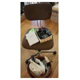 Office Chair Vintage Motorola Handheld Radio, +++