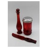 Vintage Avon Ruby Bud Vase/Perfume Bottle, Stoha++