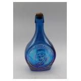 Vintage Wheaton Blue Carnival Glass Bottle***