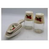 5 pc Strawberry Ceramic Scoop Shape Measuring Cups