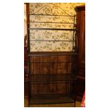 Vintage Metal Bakers Rack
