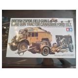 Tamiya British Field Gun Quad Gun Tractor Model