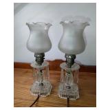 2 Glass Lamps