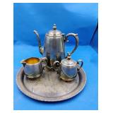 Wm. Rogers Silverplate Tea Set