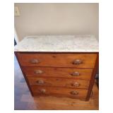 Antique Marble Top Chest of Drawers