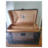 Antique Camelback Trunk