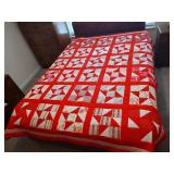 Homemade Pinwheel Variation Quilt