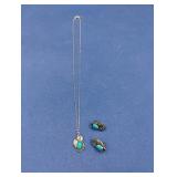 Sterling Silver Pendant & Earrings Set