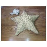 Large 11" Starfish & Shell