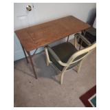 Vintage Folding Table & Chair