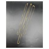 3pc 14K Necklace Chain - 4.37g 3pc 14K Necklace Chain - 4.37g