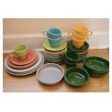 39pc Fiestaware Dishes - Chipped 39pc Fiestaware Dishes - Chipped