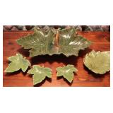 Signed J.S. Leaf Ceramic Bowls & Trinket Dishes Signed J.S. Leaf Ceramic Bowls & Trinket Dishes