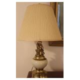 Vintage Solid Brass & Ceramic Table Lamp Vintage Solid Brass & Ceramic Table Lamp
