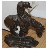 Vintage 6" Cast Iron End of the Trail Door Stopper Vintage 6" Cast Iron End of the Trail Door Stopper