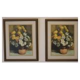 2pc. R. Colao Still Life Prints Framed 2pc. R. Colao Still Life Prints Framed