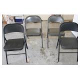 4pc. Folding Metal Chairs 4pc. Folding Metal Chairs