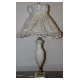 Marble Base Italy Made Ceramic & Brass Table Lamp Marble Base Italy Made Ceramic & Brass Table Lamp