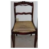 Vintage Wooden Carved Rose Dining Chair Vintage Wooden Carved Rose Dining Chair