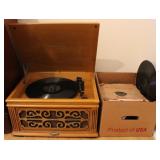 Crosley Record Player w/ Record Collection Crosley Record Player w/ Record Collection